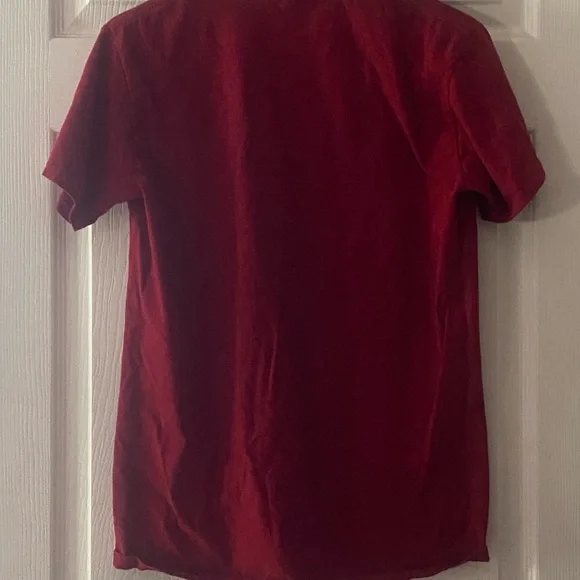 Gildan Red Short Sleeve Tee Vintage Style - Picture 3 of 8